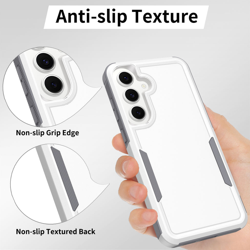 Two-in-One Heavy Duty Anti-Fall Protective Phone Case for Samsung Galaxy S24 Ultra, Nordic Style Shockproof Armor Cover