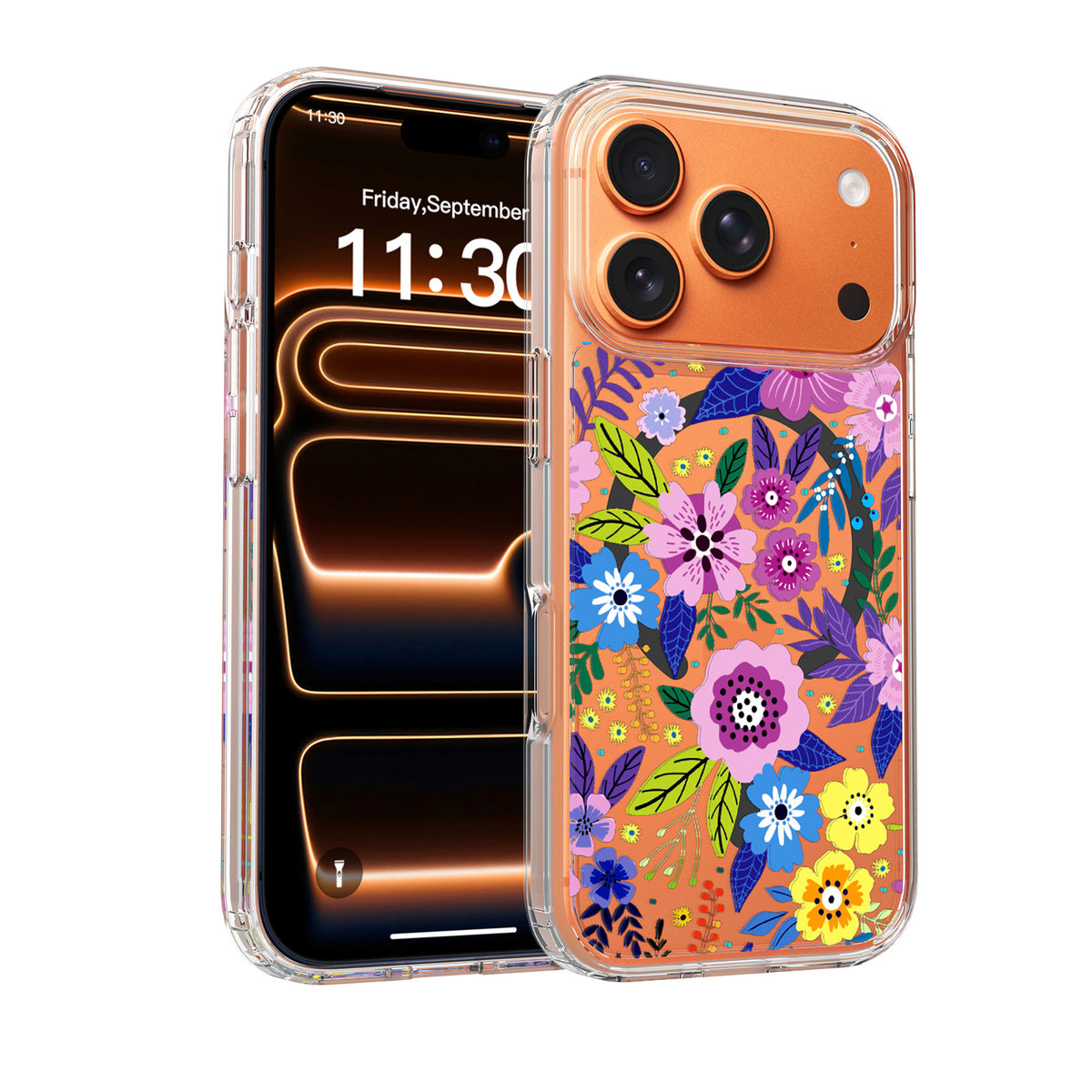 Personalized Custom Painted Phone Case with Magnetic Suction Anti-Scratch 2-in-1 Protective Cover for Apple & Compatible Models