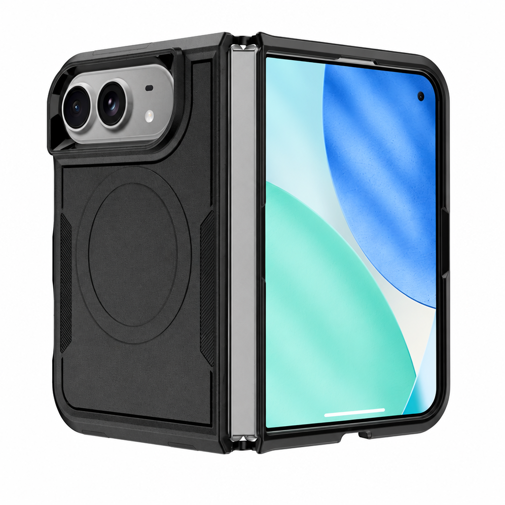 Magnetic Shockproof Protective Case Compatible with iPhone 18 Fold / Duo, Premium TPU Anti-Drop Cover for Horizontal Folding Phone