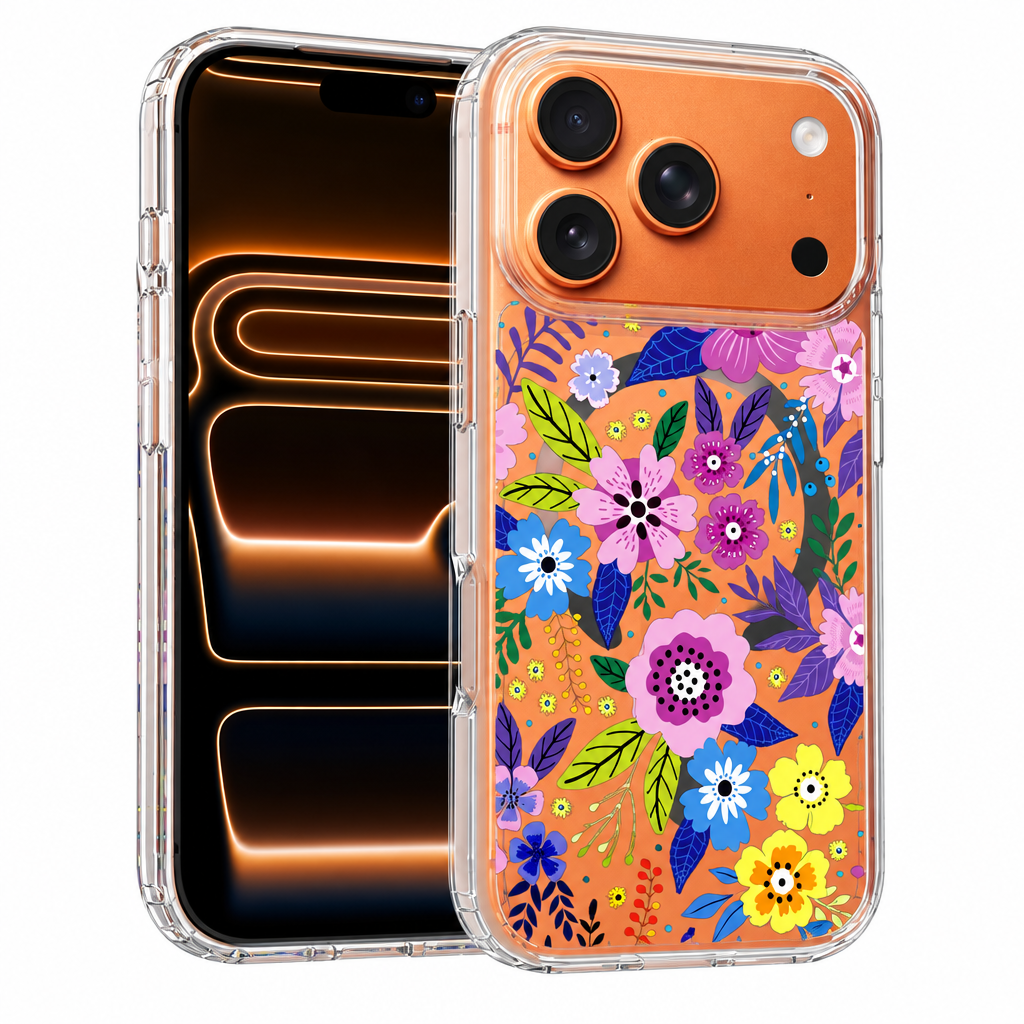 Personalized Custom Painted Phone Case with Magnetic Suction Anti-Scratch 2-in-1 Protective Cover for Apple & Compatible Models