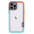 Silicone Contrast-frame Phone Case for iPhone 17/16/15, No-backplate Shockproof 