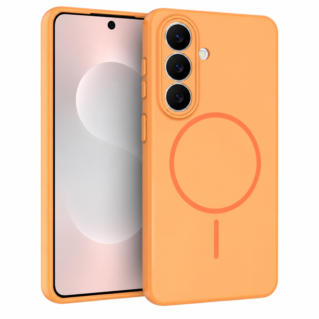 Magnetic TPU Matte Protective Phone Case with Precision Cutouts for Samsung Galaxy S25 S24 Ultra Plus - Anti-Fall Skin-Feel Cover