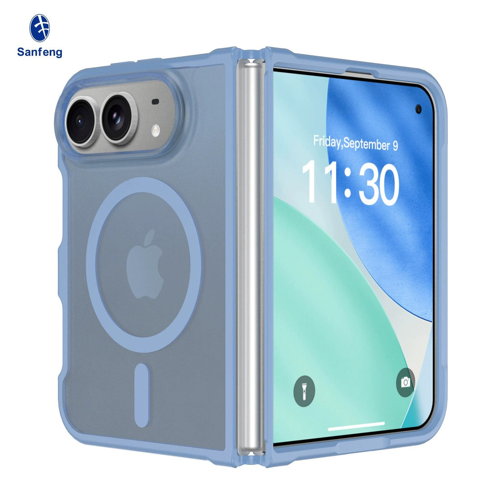 Magnetic Phone Case for iPhone 18 Duo / Fold, Skin-feel Shockproof Protective Co