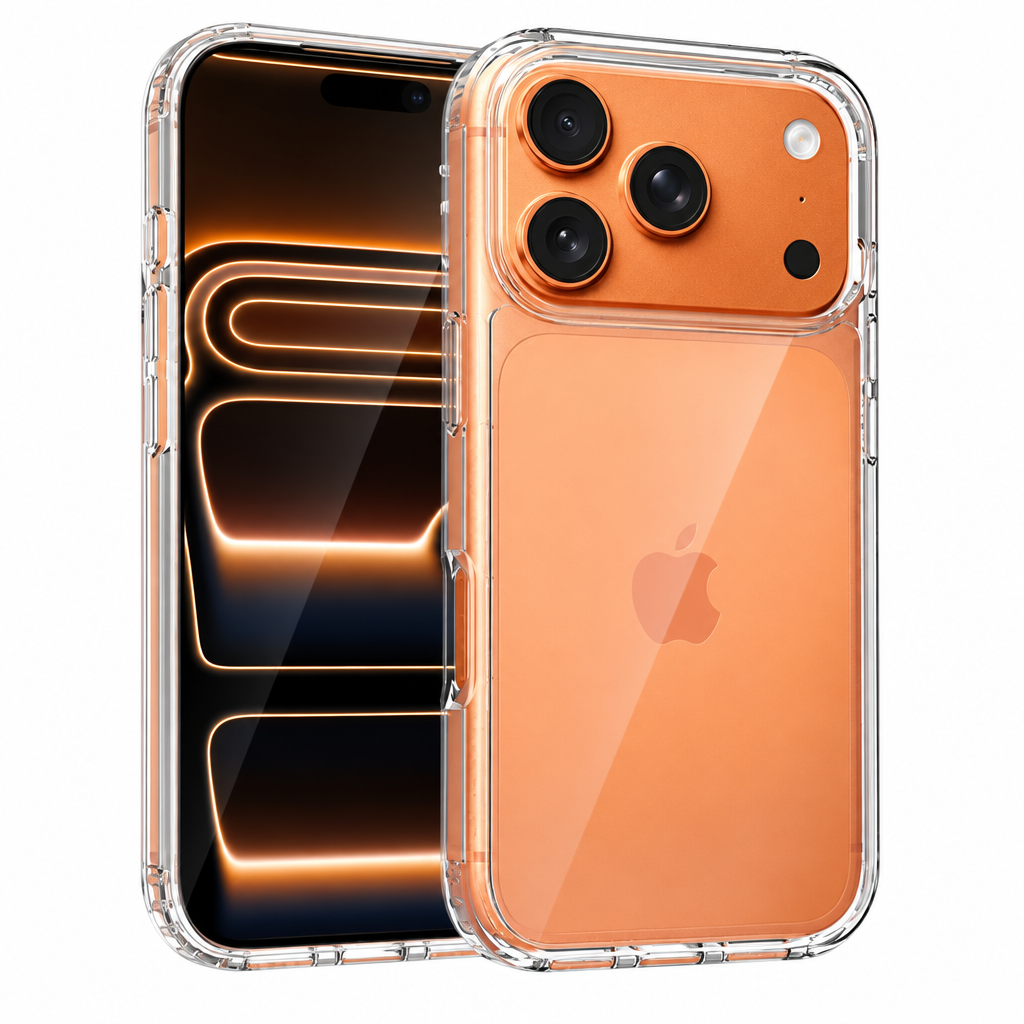 Ultra-Clear Anti-Scratch Shockproof Case for iPhone 16, 15, 14, 13 Series - Slim Transparent Drop-Resistant Protective Cover