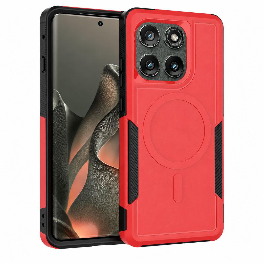 Sanfeng Magnetic 2-in-1 Anti-Drop Phone Case for Motorola Moto 2025 Edge 50 Pro Ultra G Play Power TPU+PC Protective Cover
