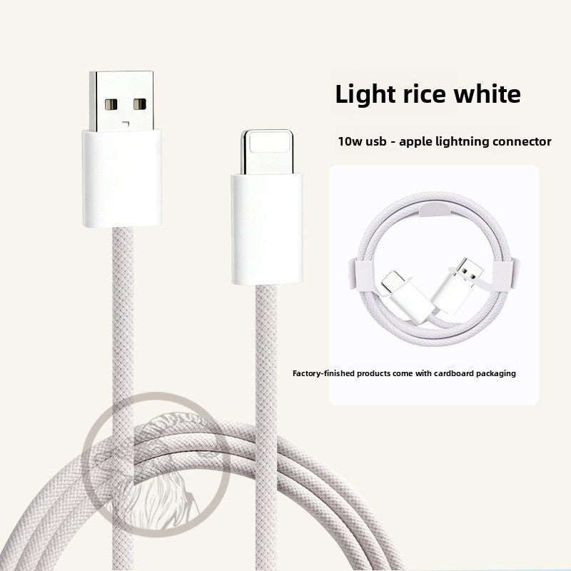 TOLIF Macaron Nylon Braided Fast Charging Cable, Up to 60W PD USB-C to USB-C / Lightning Cable