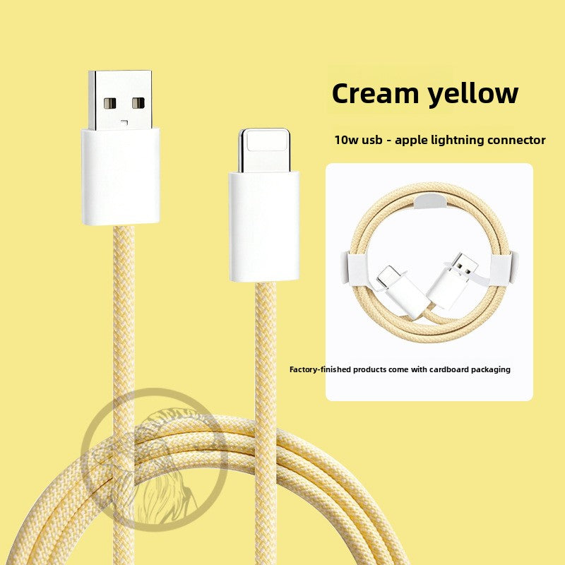 TOLIF Macaron Nylon Braided Fast Charging Cable, Up to 60W PD USB-C to USB-C / Lightning Cable