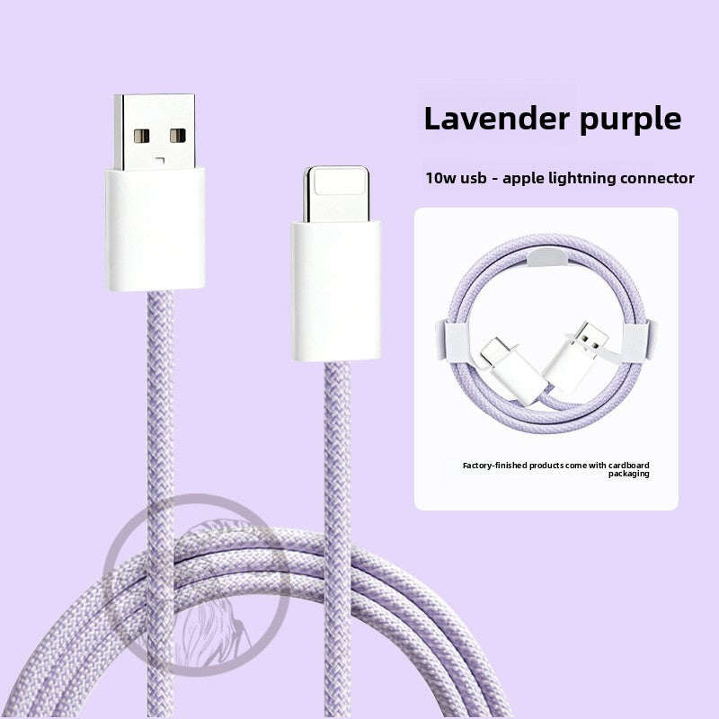 TOLIF Macaron Nylon Braided Fast Charging Cable, Up to 60W PD USB-C to USB-C / Lightning Cable