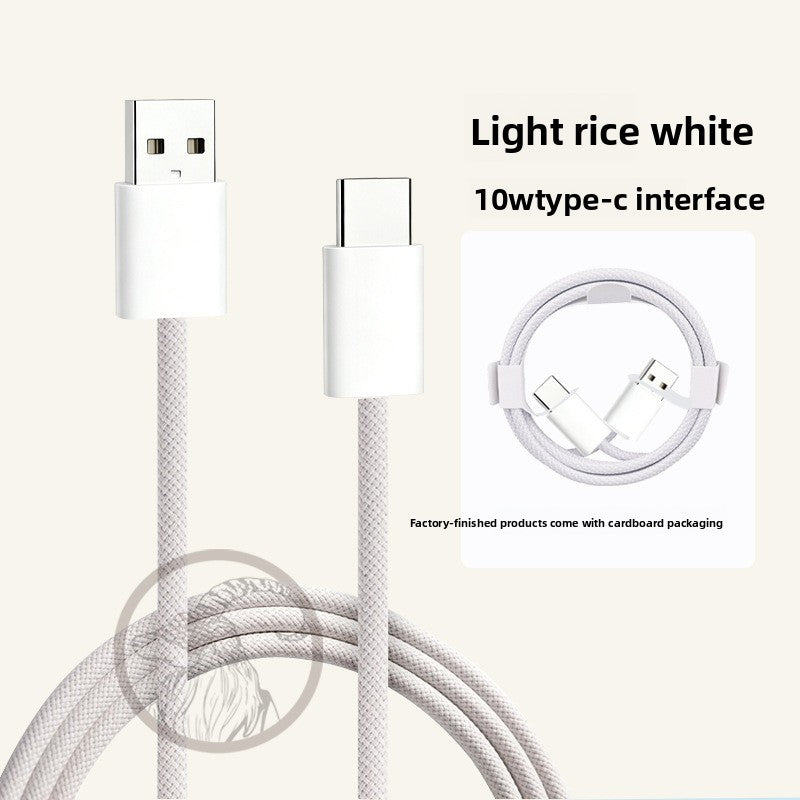 TOLIF Macaron Nylon Braided Fast Charging Cable, Up to 60W PD USB-C to USB-C / Lightning Cable