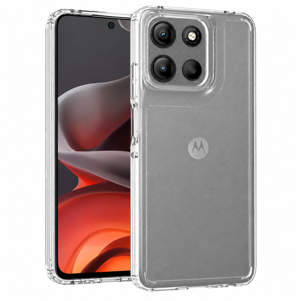 Anti-Scratch Clear TPU Phone Case Compatible with Motorola Moto G 5G 2025 / G56 / 60 Fusion, Transparent Shockproof Protective Cover