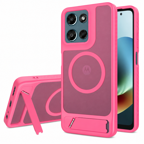 2-in-1 Magnetic Stand Phone Case for Motorola Moto Edge 50 Pro/Ultra G Play Power 2025 Anti-Drop Shockproof TPU Cover